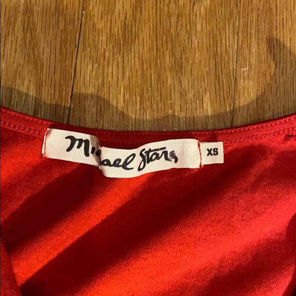 Michael Stars body hugging dress in red - Picture 7 of 8